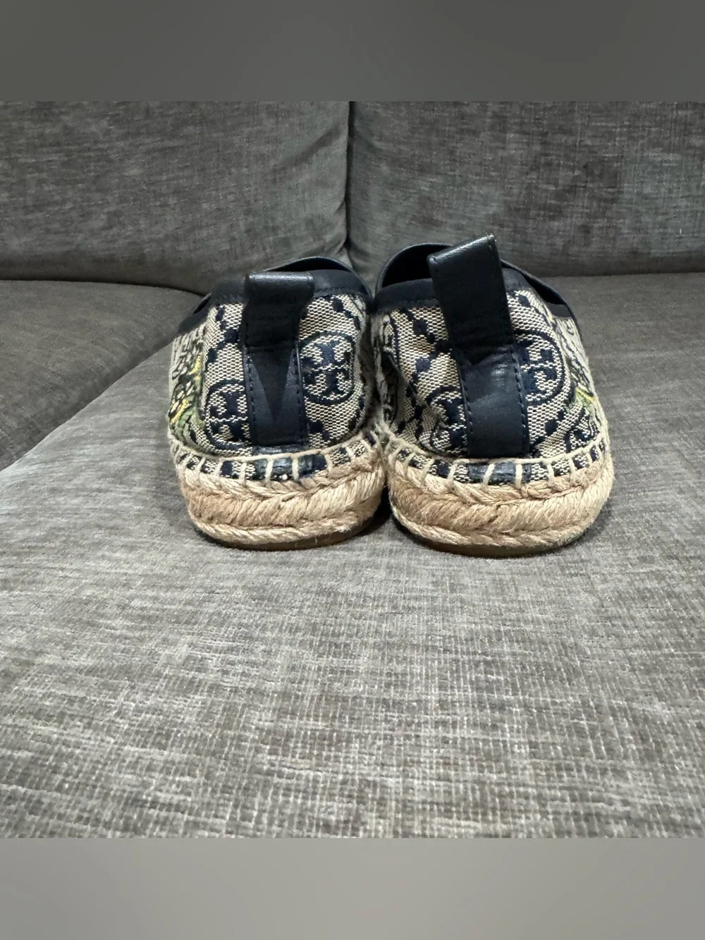 Tory Burch Cheetah Needlepoint Platform Espadrille